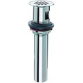 Plumb Pak Lavatory Plug with Grid Strainer, CommercialGrade, PopOut, Cast Brass, Chrome PP856-80PC